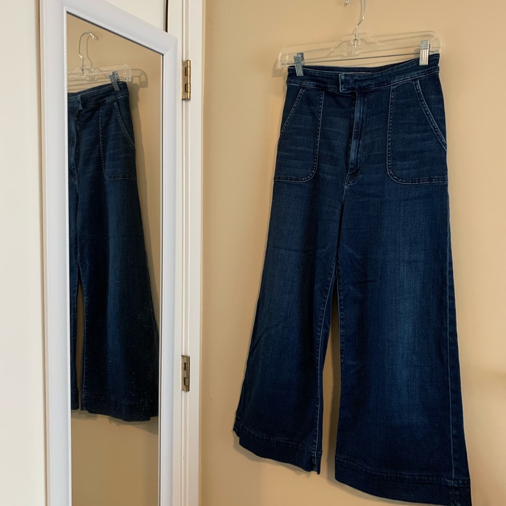 MOTHER wide leg denim jeans . Influencer & blogger favorite. - Picture 4 of 8